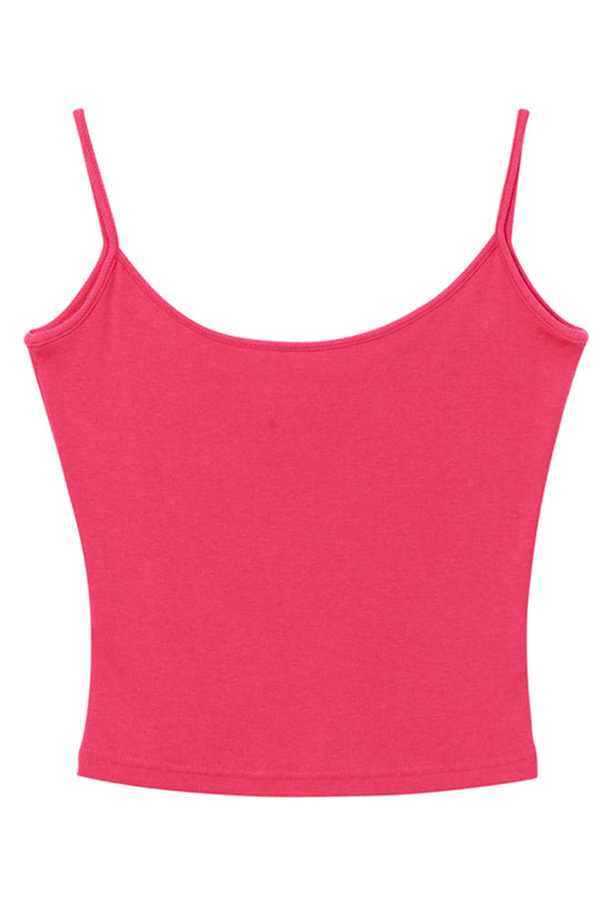Basic Spaghetti Strap Fitted Cami