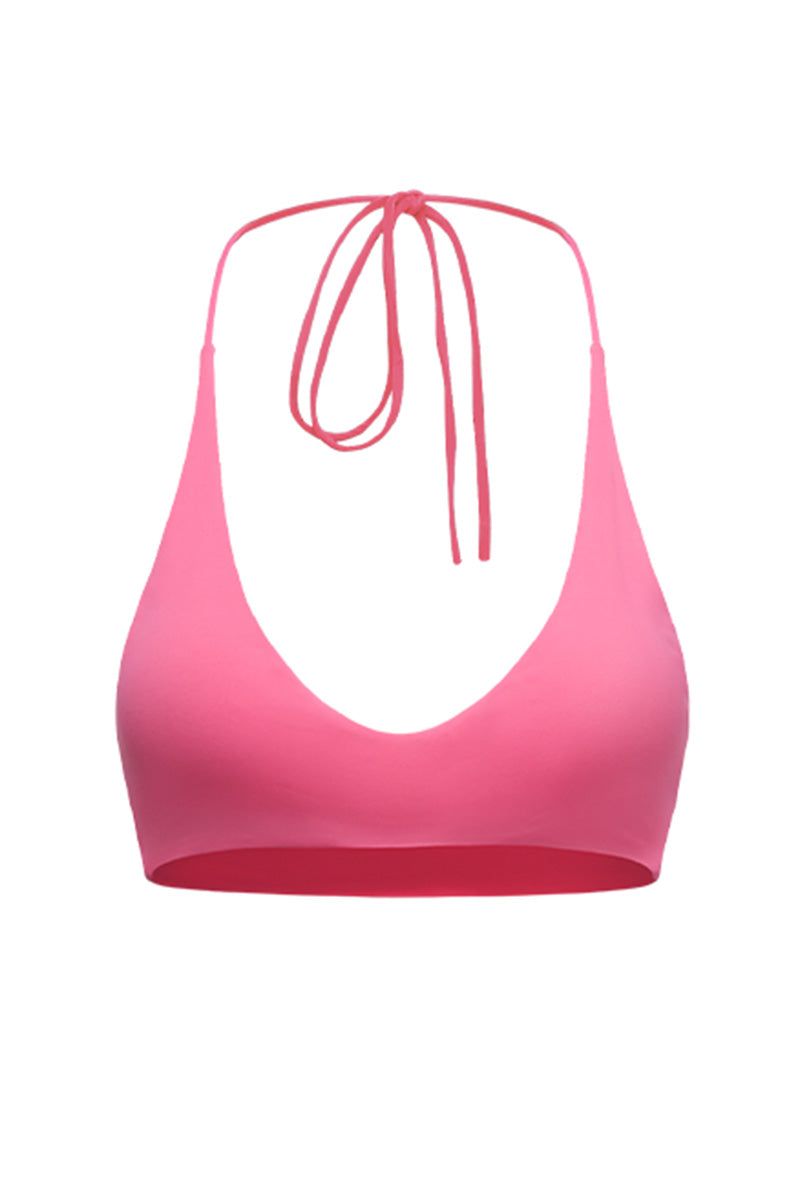 Halter Tie Triangle Bikini Top
