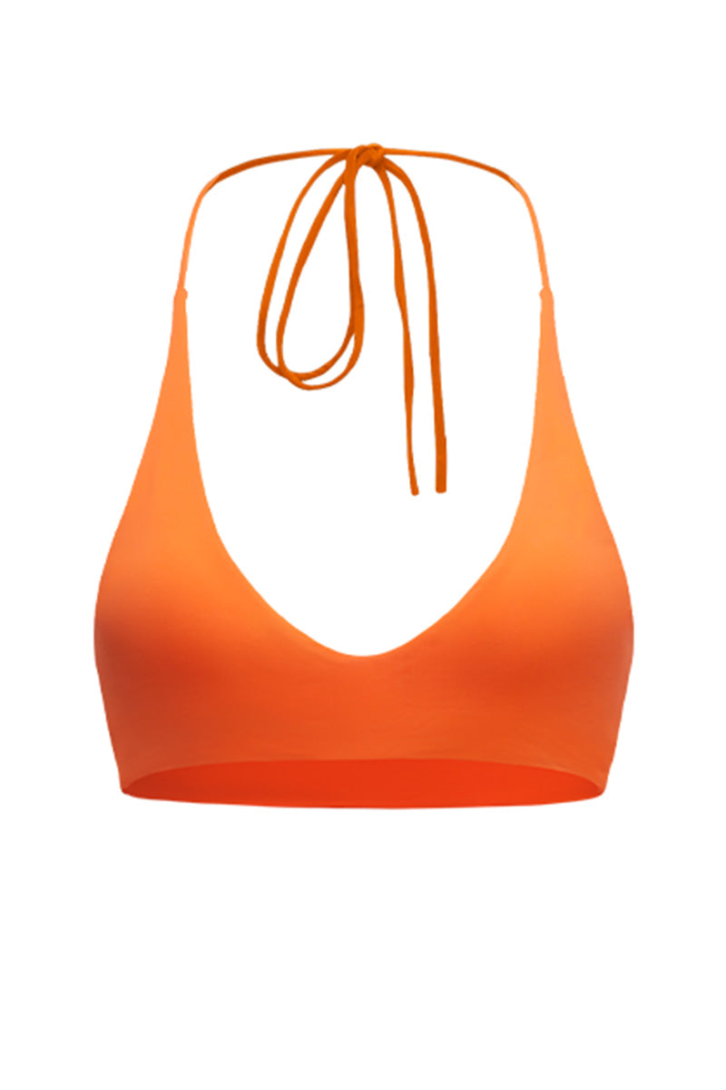 Halter Tie Triangle Bikini Top