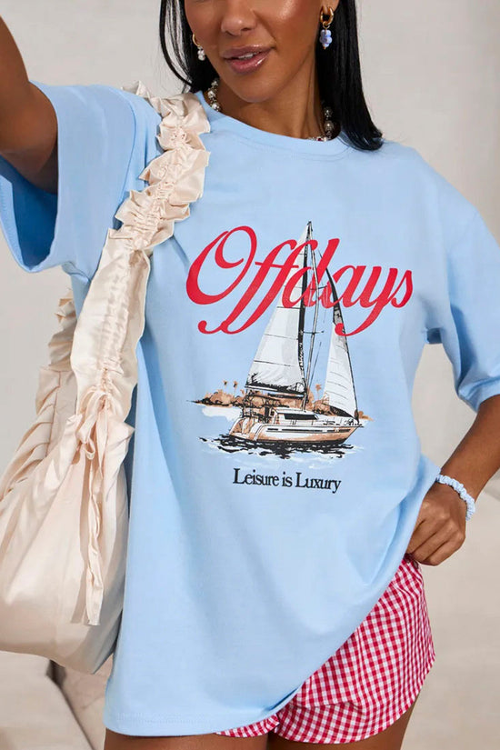 Graphic Print Off-Days T-Shirt