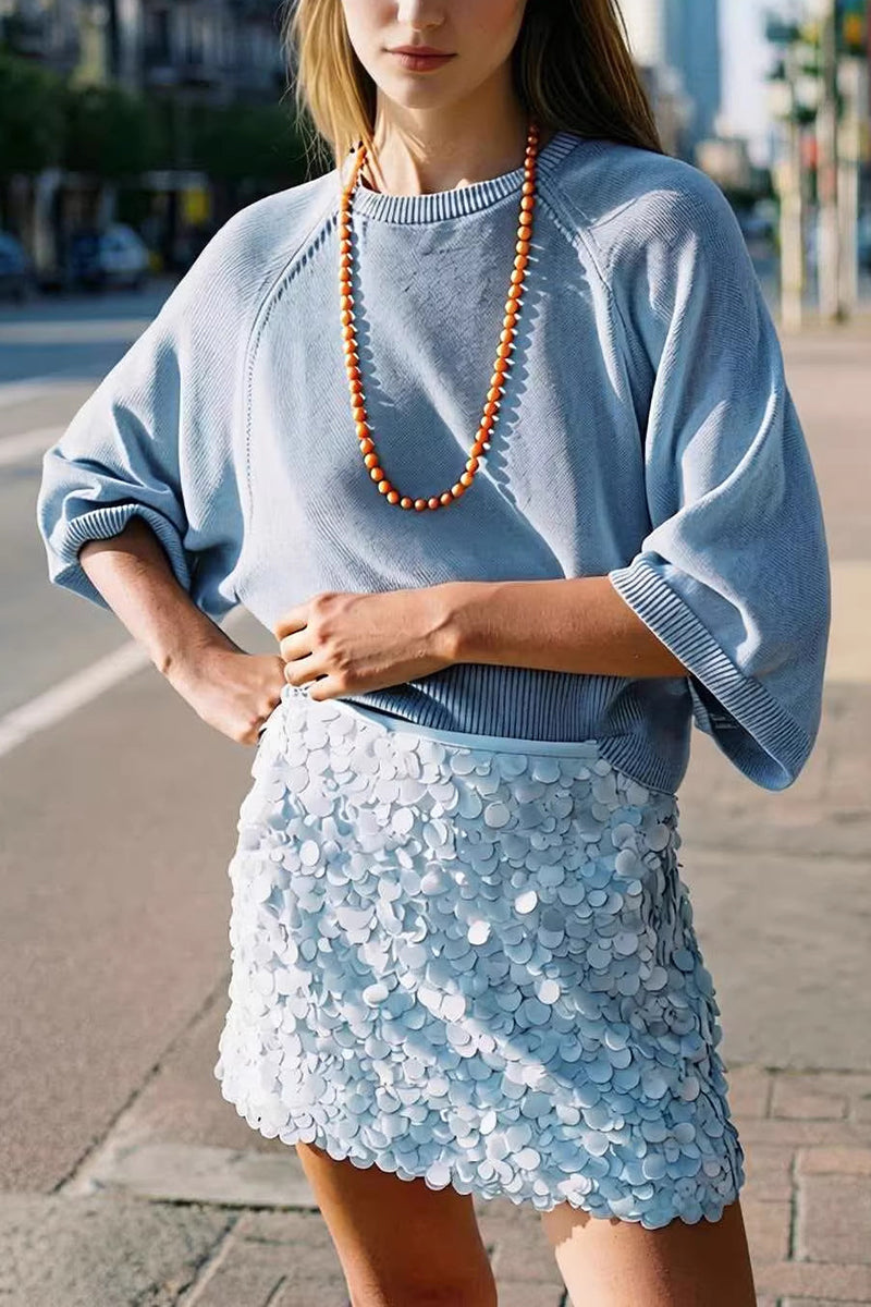 Sequin Glam Mini Skirt