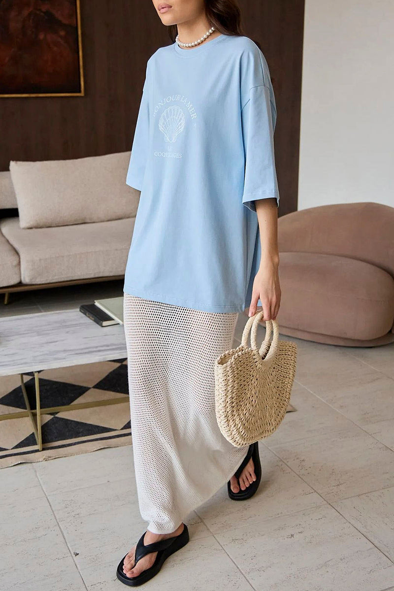 Elegant Graphic Oversized T-Shirt