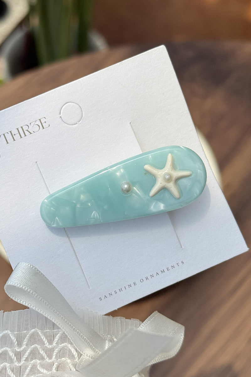 Shell and Pearl Hair Clip