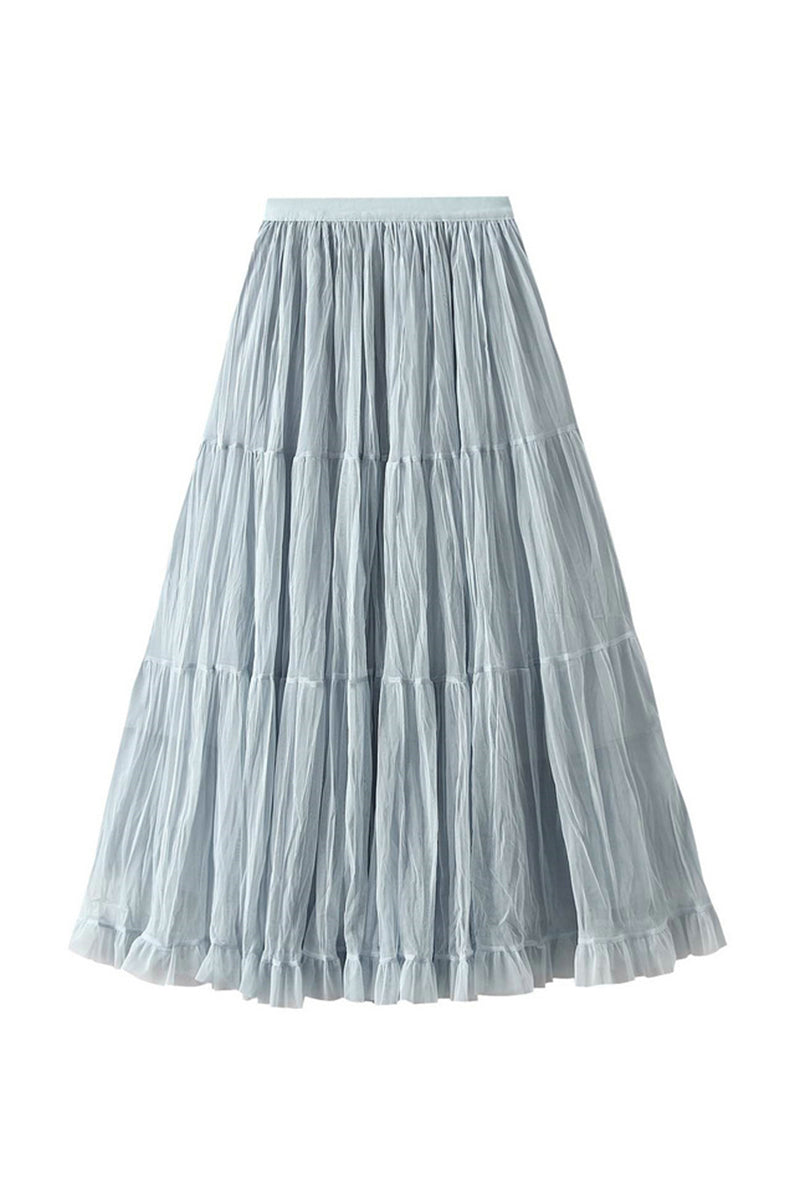 Chic Tiered Midi Skirt