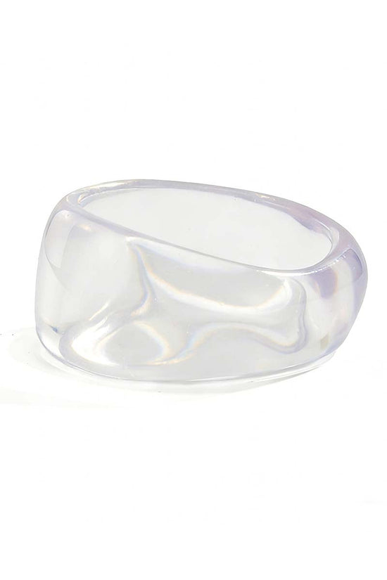 Sleek Twist Clear Bracelet