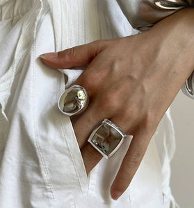 Sleek Domed Statement Ring
