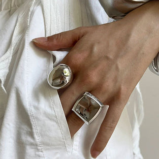 Sleek Domed Statement Ring