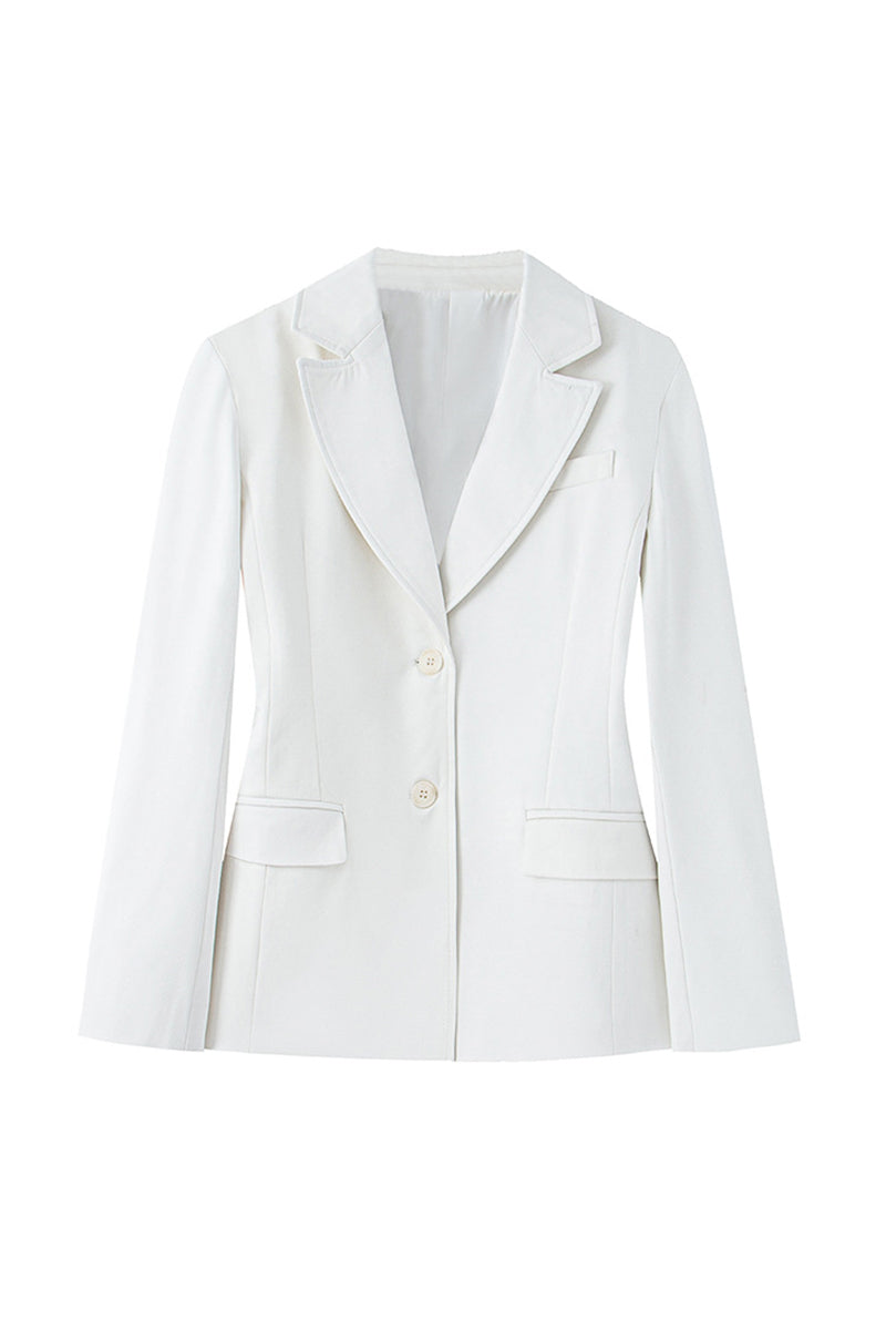 Classic Tailored Single-Breasted Blazer