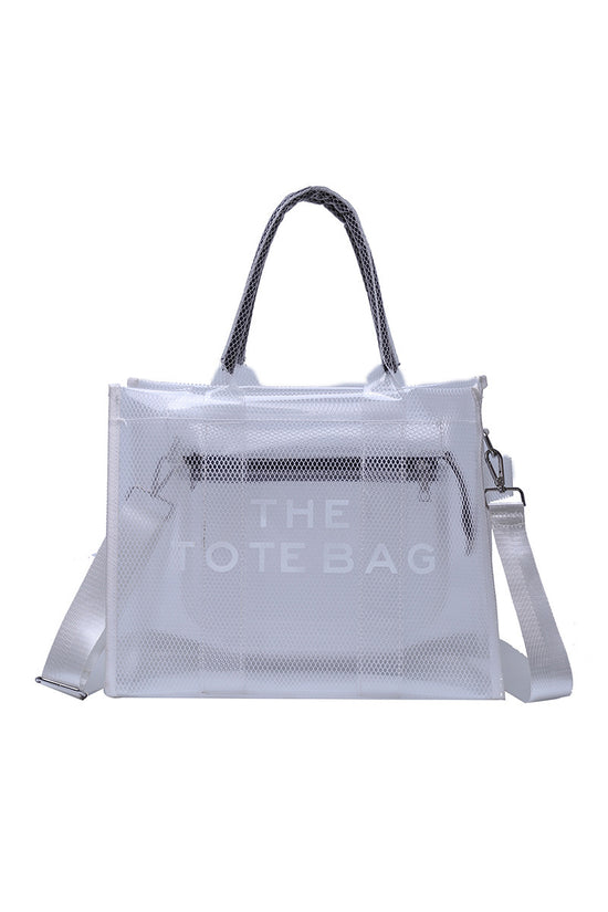 Mesh Tote Bag with Shoulder Strap