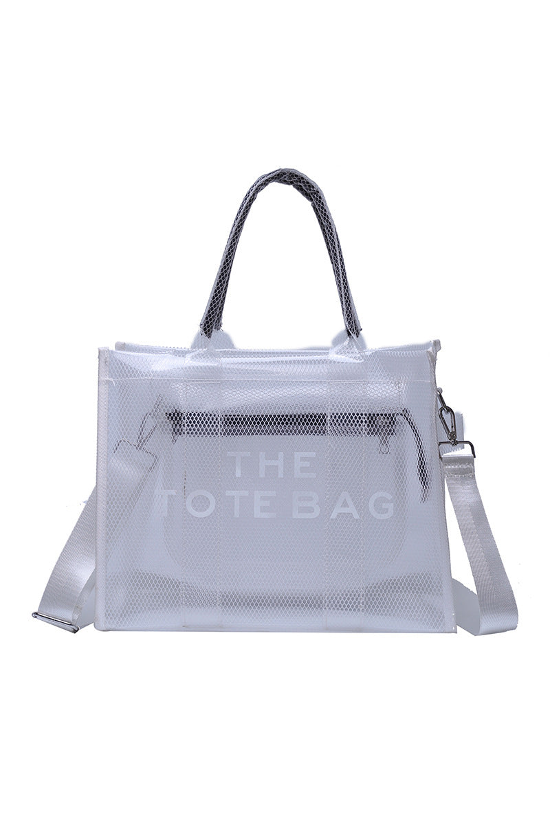 Mesh Tote Bag with Shoulder Strap