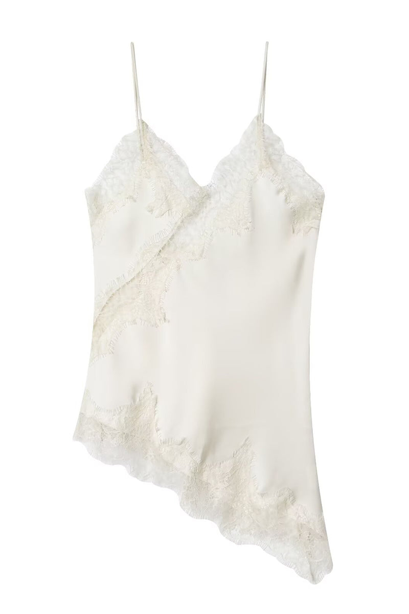 Elegant Lace Asymmetrical Camisole
