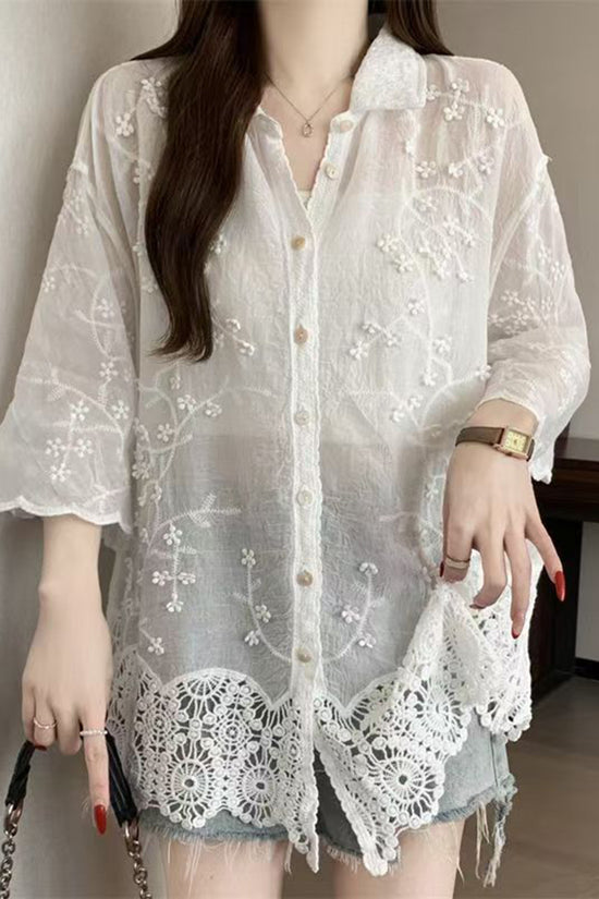Elegant Floral Blouse