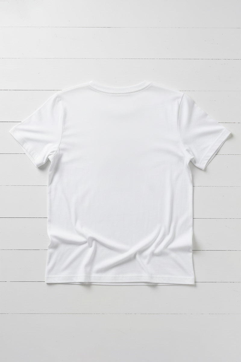 Cat & Leaf Embroidered T-Shirt