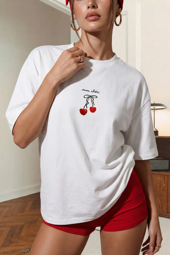 Charming Cherry Graphic T-Shirt