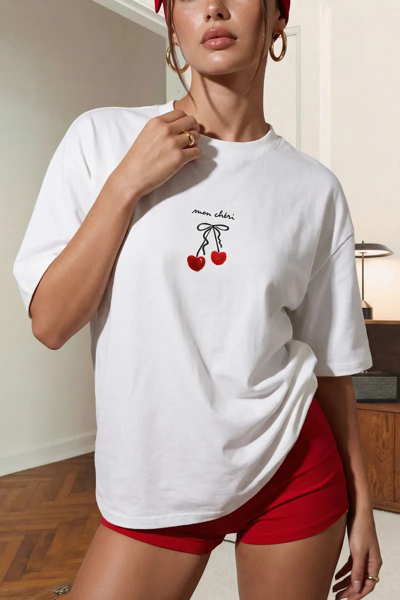 Charming Cherry Graphic T-Shirt