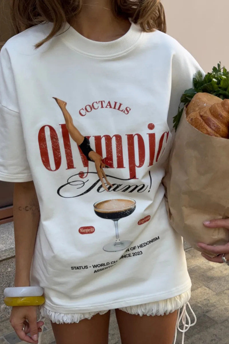 Graphic Print Oversized T-Shirt