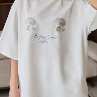 Stylish Graphic Shell Print T-Shirt