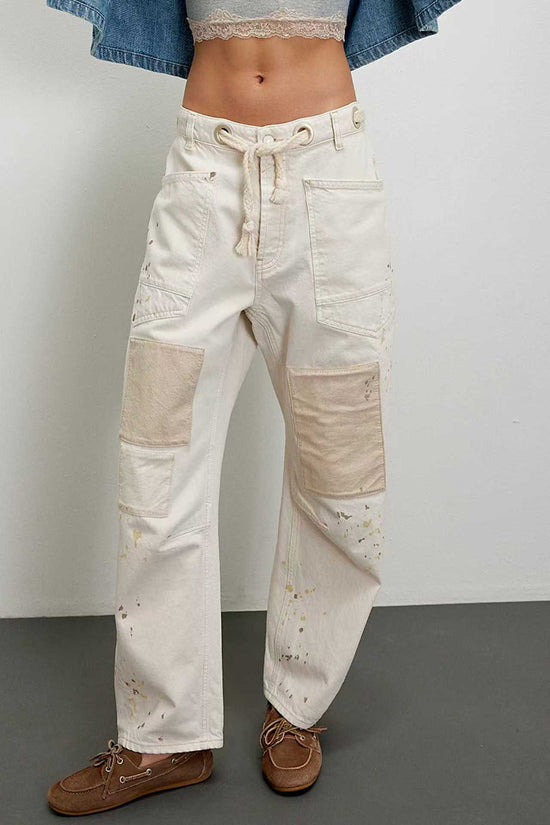 Edgy High-Waist Straight Jeans
