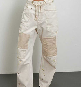 Edgy High-Waist Straight Jeans