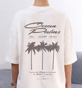 Palms Graphic Oversized T-Shirt