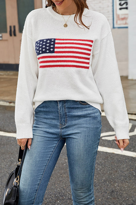 American Flag Sweater