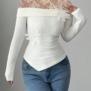 Floral Lace Long Sleeve Top