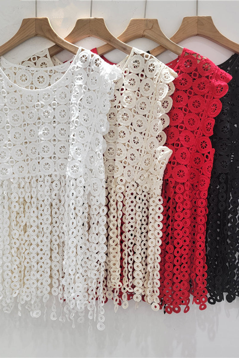 Intricate Sleeveless Crochet Top