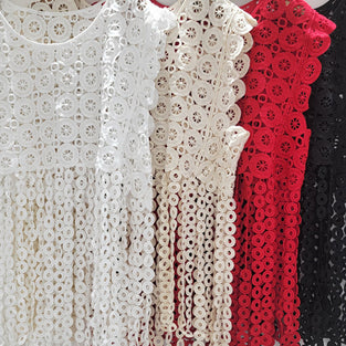 Intricate Sleeveless Crochet Top
