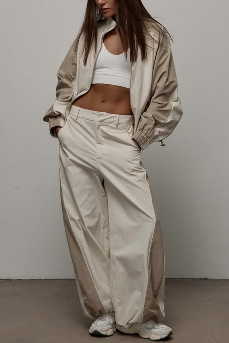 Stylish Activewear Set with Jacket and Pants