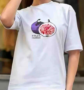 Fig Graphic Print Casual T-Shirt