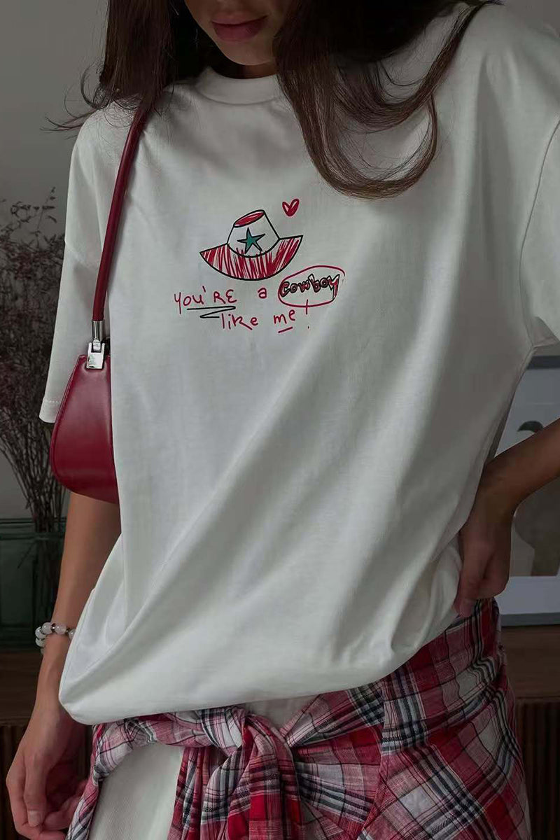 Graphic Print Oversized T-Shirt