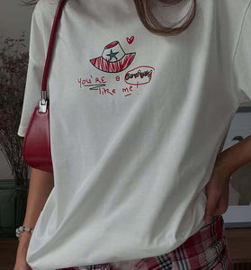 Graphic Print Oversized T-Shirt