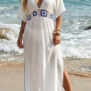 Boho Crochet Beach Cover-Up