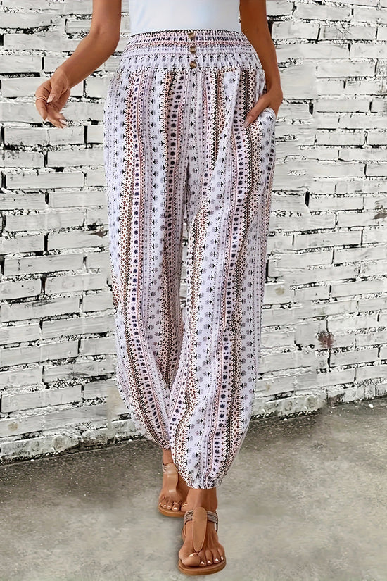 Boho Stripe Casual Pants