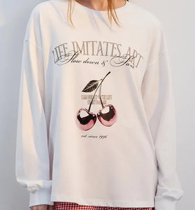 Art-Inspired Graphic Long Sleeve Tee