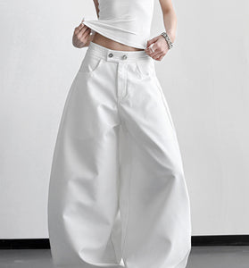 Wide-Leg Casual Pants