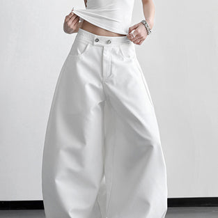 Wide-Leg Casual Pants