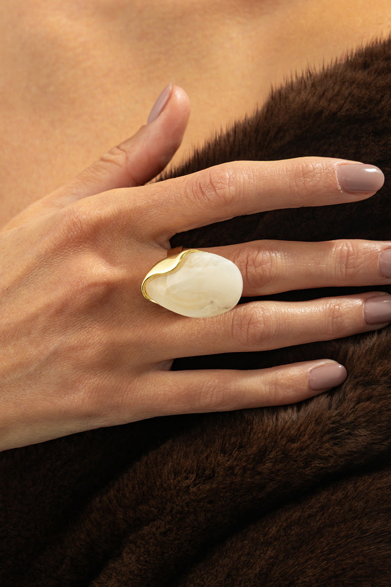 Sculpted Statement Ring