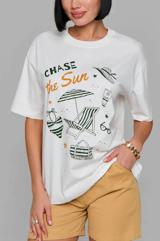 Chase the Sun Graphic Oversized T-Shirt