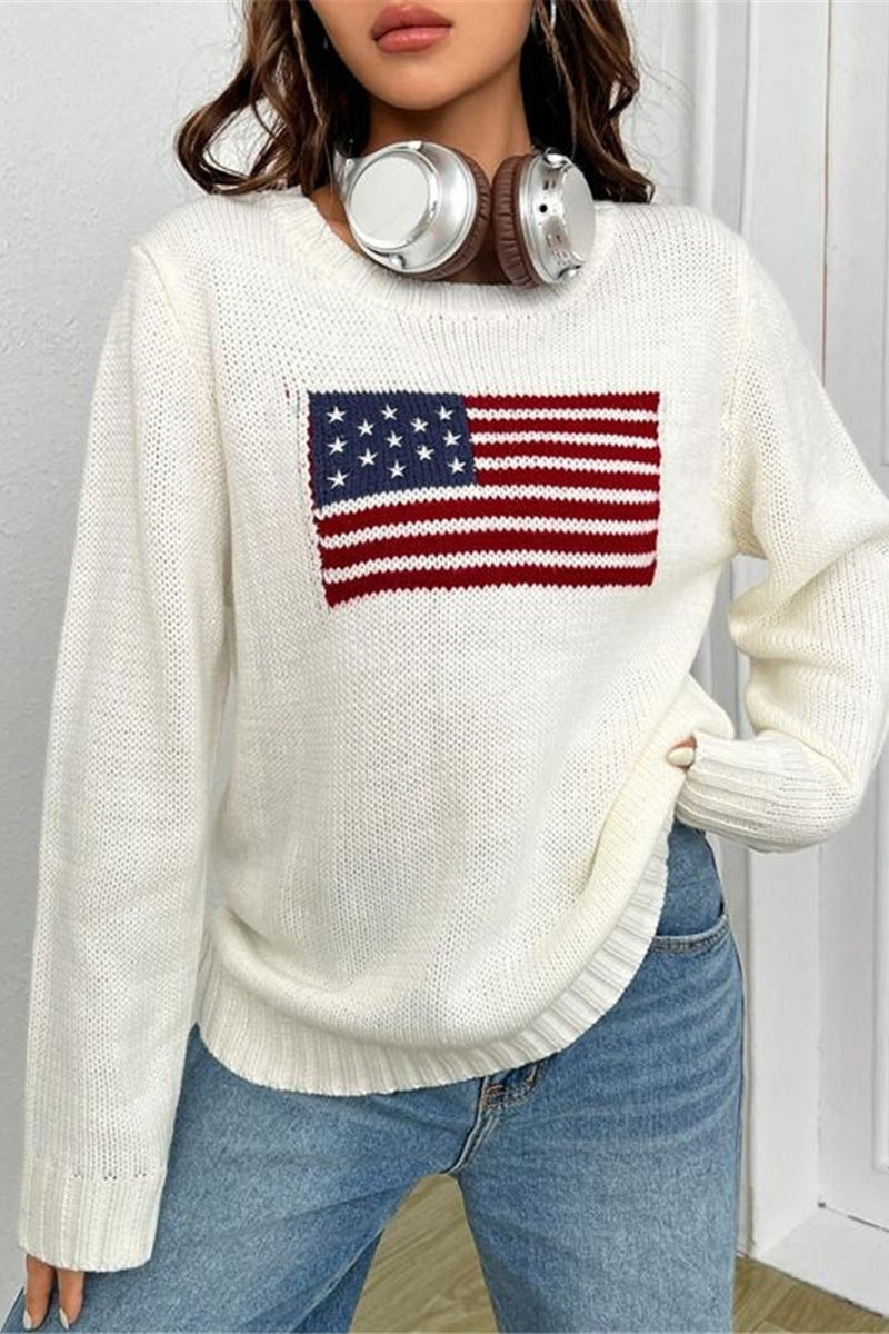 Patriotic Flag Sweater