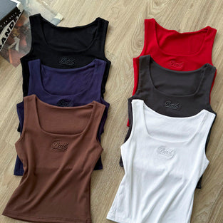 Tank Top with Square Neckline