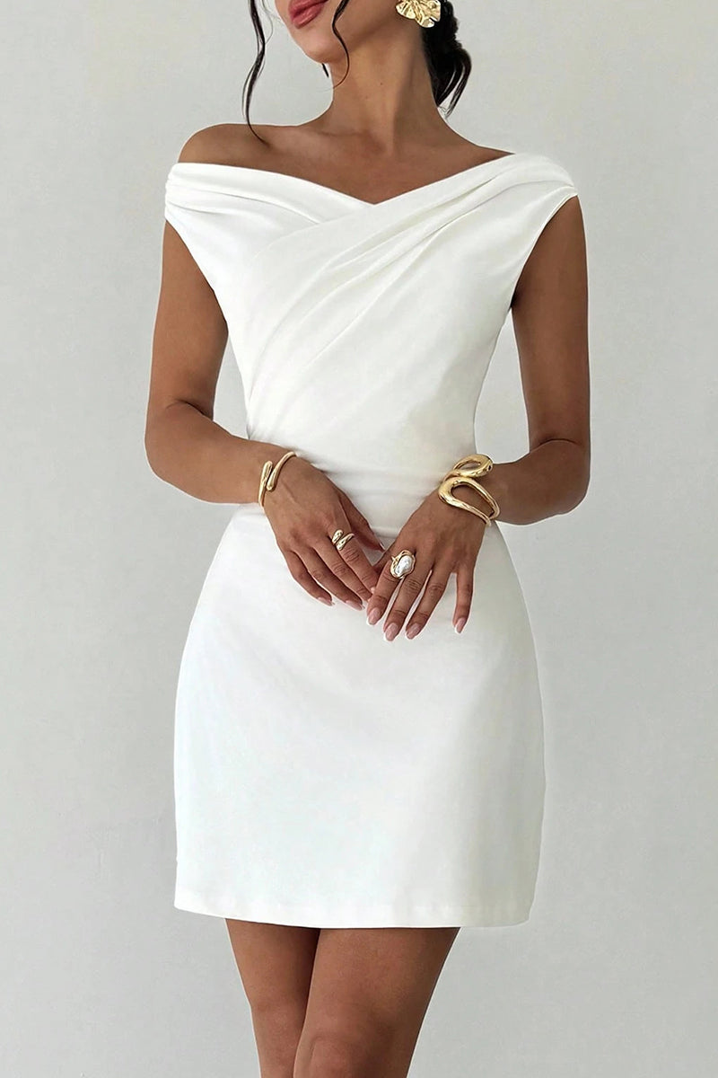 Off-Shoulder Elegant Casual Dress