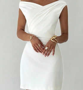 Off-Shoulder Elegant Casual Dress