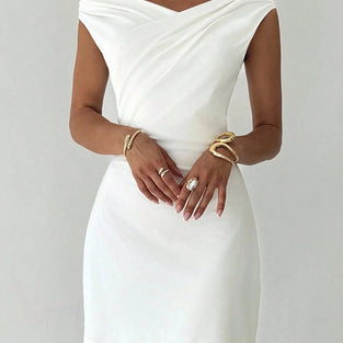 Off-Shoulder Elegant Casual Dress