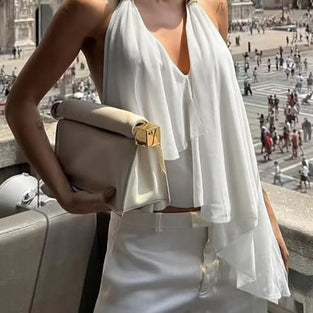 Layered V-Neck Sleeveless Top