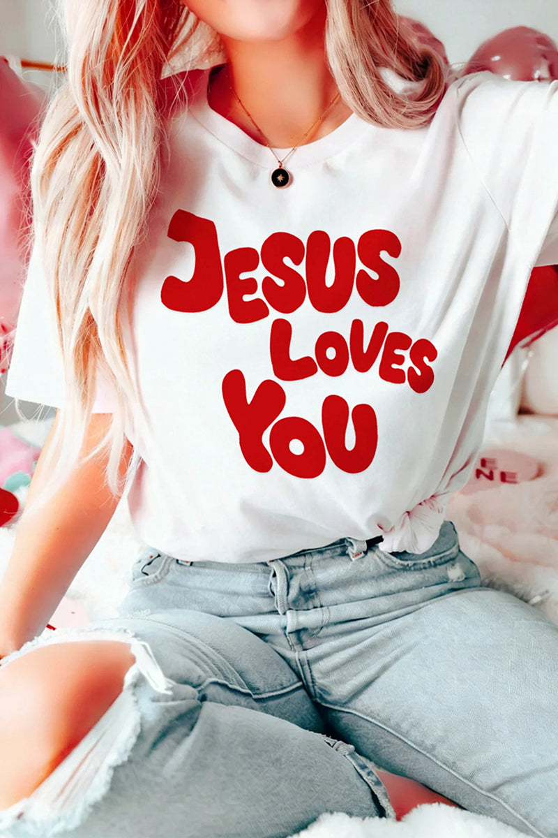 JESUS LOVES YOU Graphic Tee
