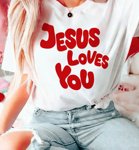 JESUS LOVES YOU Graphic Tee
