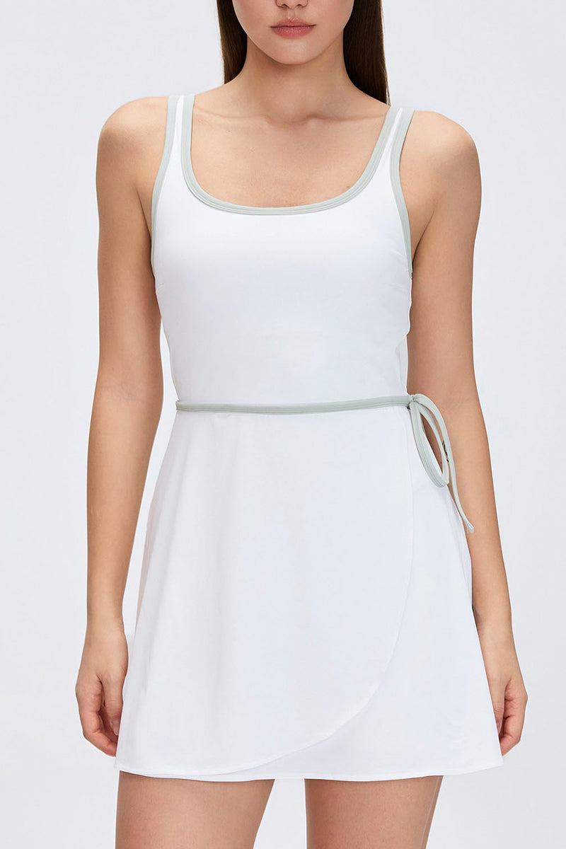 Sleeveless Wrap Casual Mini Dress