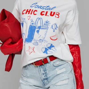 Coastal Chic Printed T-Shirt