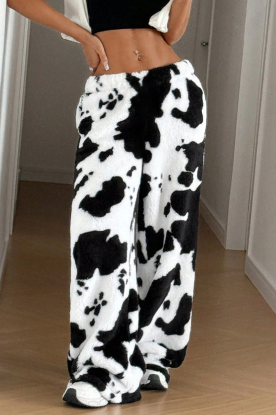 Leopard Print Casual Pants
